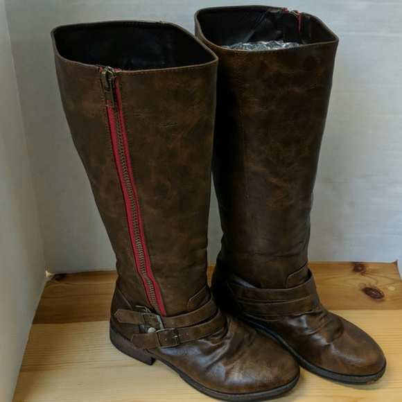 wide calf boots size 9